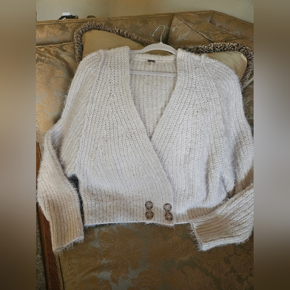 Free People chunky cream dubetti sweater - Picture 5 of 13